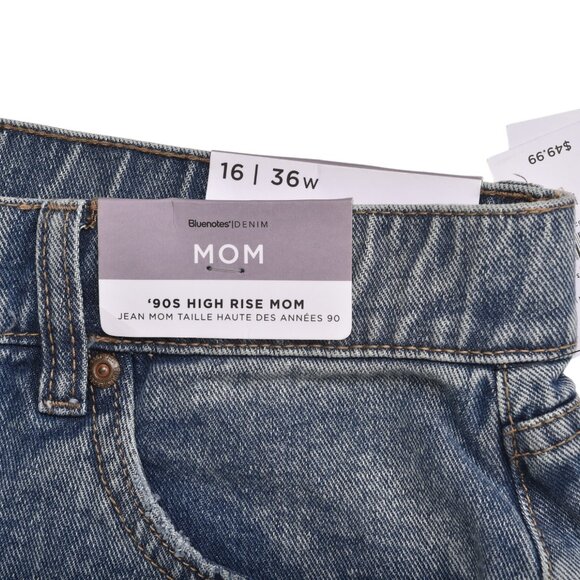 NWT Bluenotes 90's High Rise Mom Jean Size 16 - Picture 11 of 12